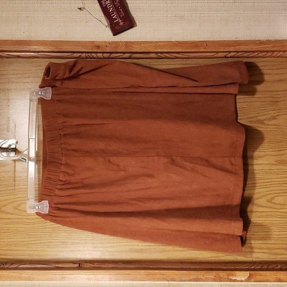Shein Mini Skirt Size US 30/7X camel/brown - Picture 4 of 6